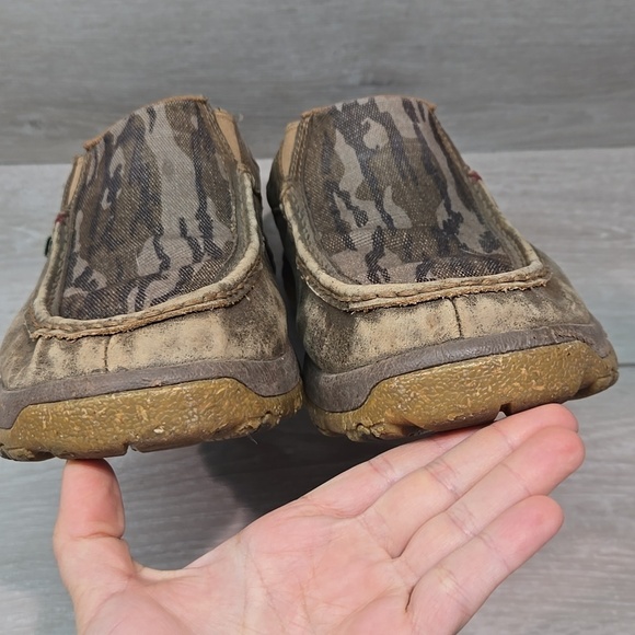 Eco Twis Mens Leather Brown Slip-On Shoes Sz 11M Driving main image 11